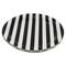 12 Packs: 10 ct. (120 total) 9" Black & White Stripes Dinner Plates by Celebrate It™